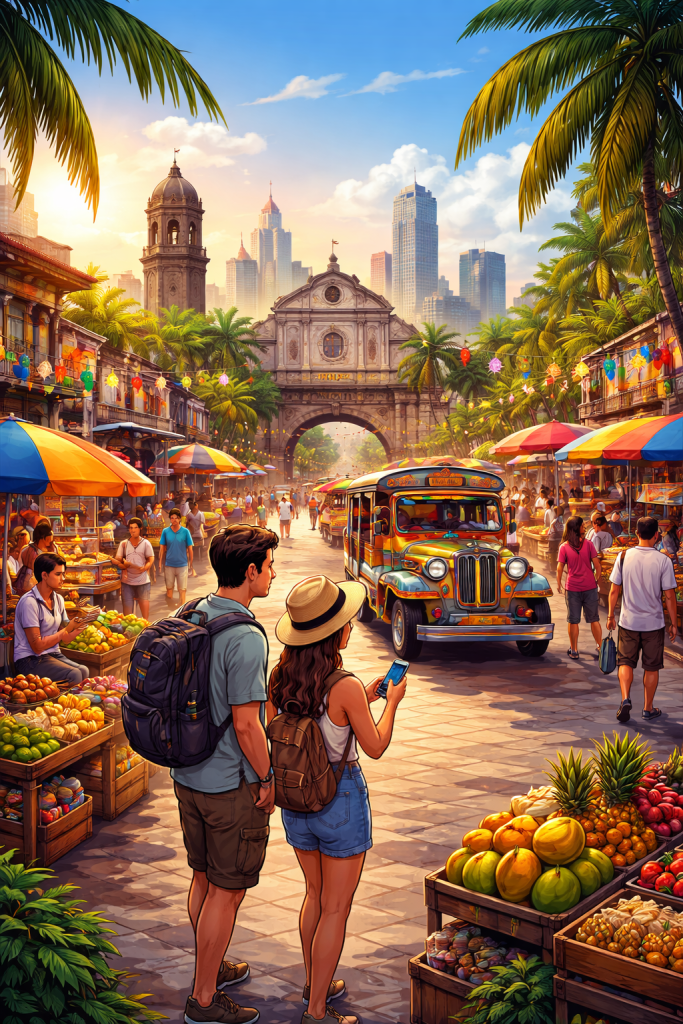 Immersion à Manille, itinéraire aux Philippines, Jours aux Philippines